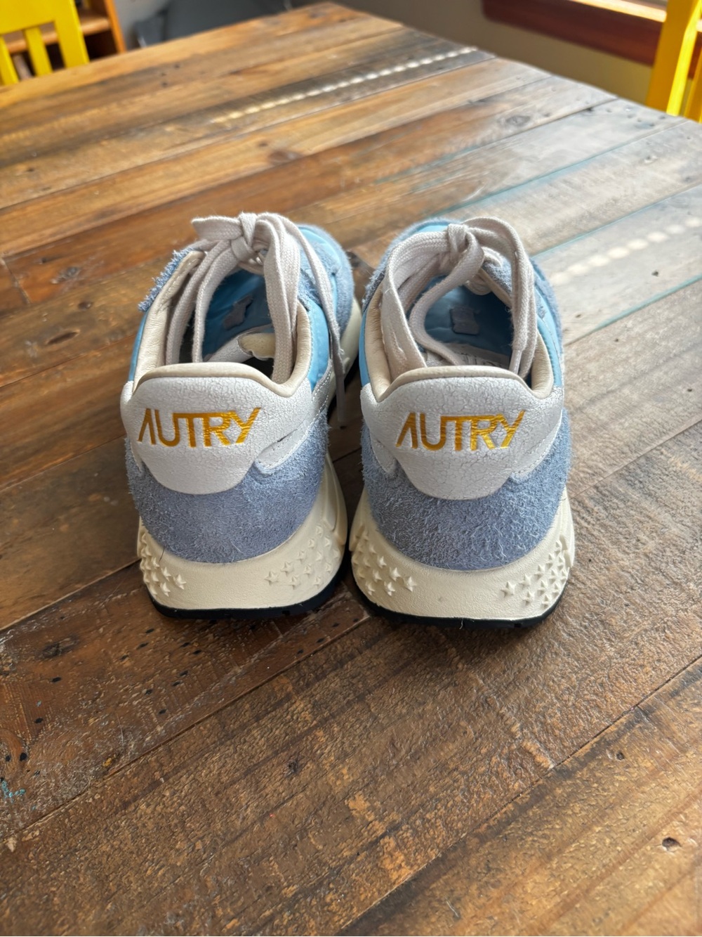 Autry Reelwind Sneakers Blue Suede Nylon EU 38 Worn Twice - Picture 4 of 9